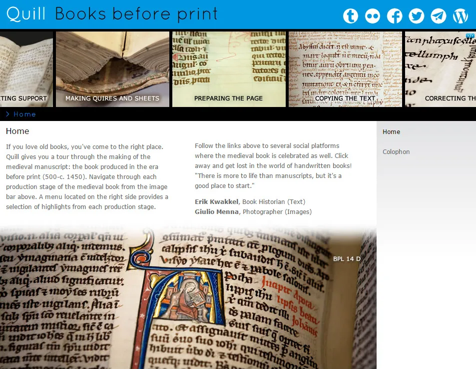 Quill Books before print