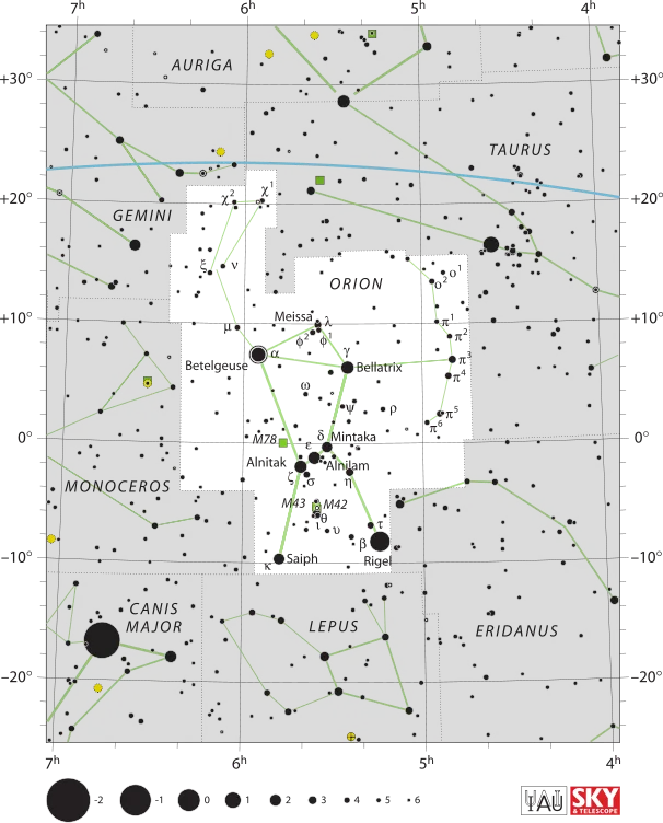 IAU Orion chart