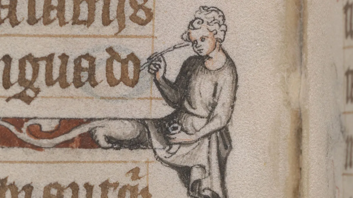 The Hours of Jeanne d'Evreux, Queen of France - Folio 55v, detail
