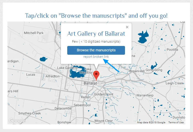 The DMMapp's Broken Link Button