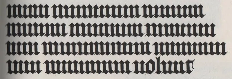 Gothic Script example