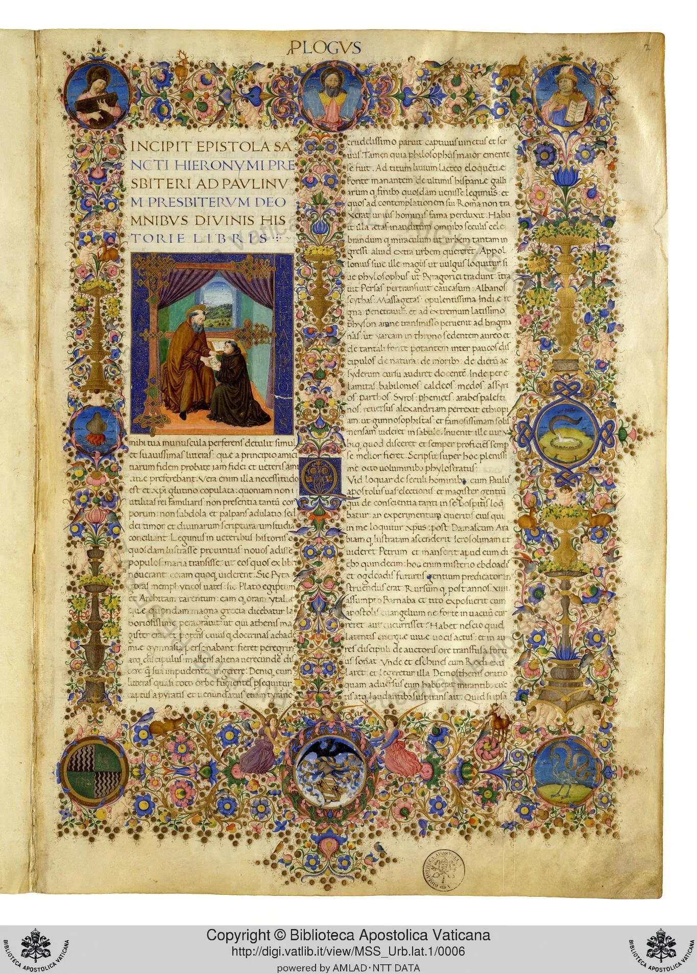 Urb.lat.1 The Urbinate Bible f 2r