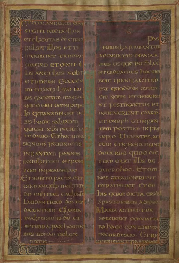 Caroline minuscule in the Evangeliarium [Evangéliaire dit de Charlemagne ou de Godescalc]